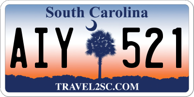 SC license plate AIY521
