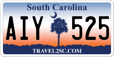 SC license plate AIY525