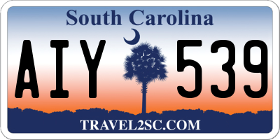 SC license plate AIY539