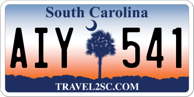 SC license plate AIY541