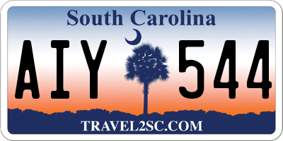 SC license plate AIY544