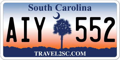 SC license plate AIY552