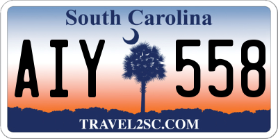 SC license plate AIY558