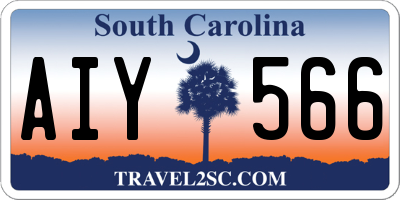 SC license plate AIY566