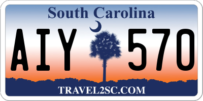 SC license plate AIY570