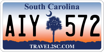 SC license plate AIY572