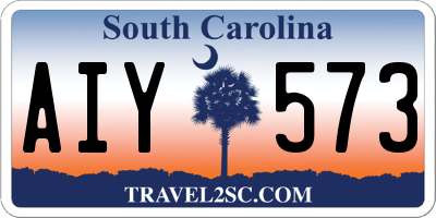 SC license plate AIY573