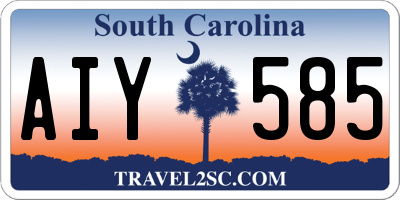 SC license plate AIY585
