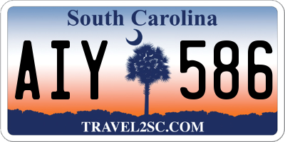 SC license plate AIY586