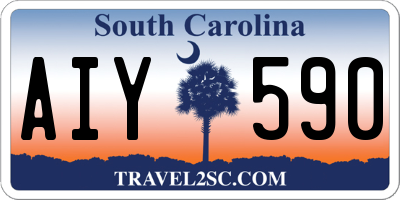 SC license plate AIY590