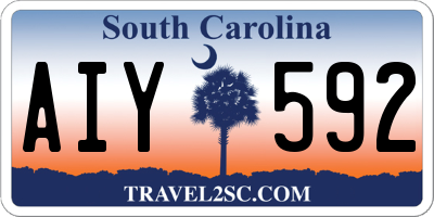 SC license plate AIY592
