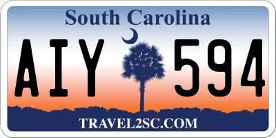 SC license plate AIY594