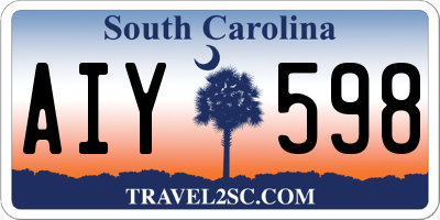 SC license plate AIY598