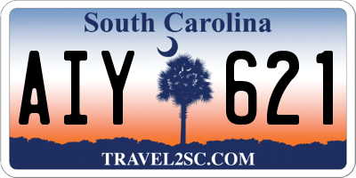 SC license plate AIY621