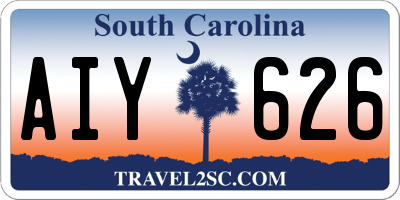 SC license plate AIY626