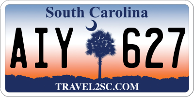 SC license plate AIY627