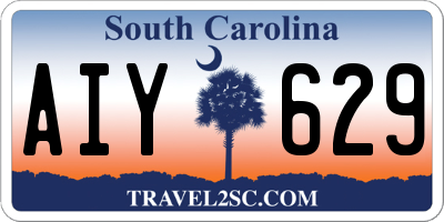 SC license plate AIY629