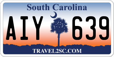 SC license plate AIY639
