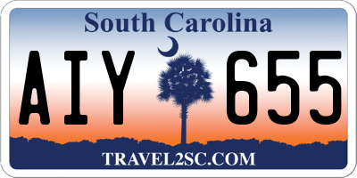 SC license plate AIY655