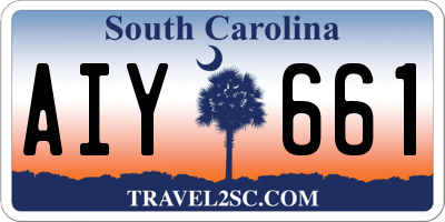 SC license plate AIY661