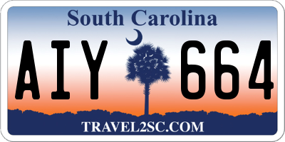 SC license plate AIY664