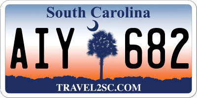 SC license plate AIY682