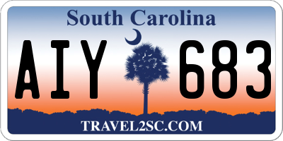 SC license plate AIY683
