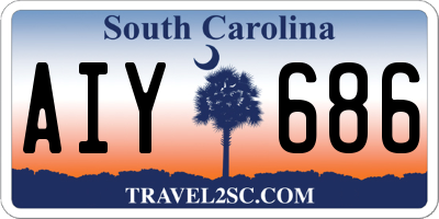 SC license plate AIY686