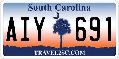 SC license plate AIY691
