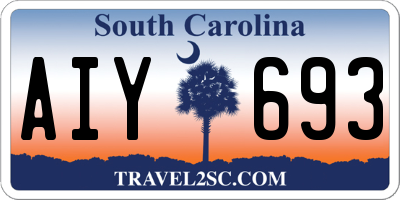 SC license plate AIY693