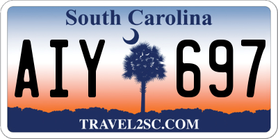 SC license plate AIY697