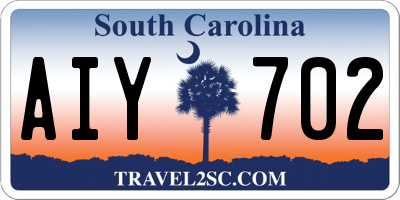 SC license plate AIY702