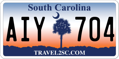 SC license plate AIY704