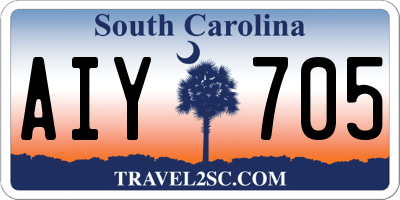 SC license plate AIY705
