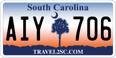 SC license plate AIY706