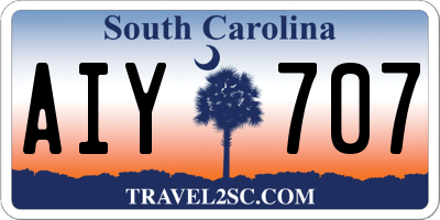 SC license plate AIY707