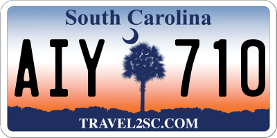 SC license plate AIY710