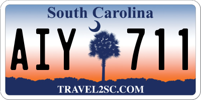 SC license plate AIY711