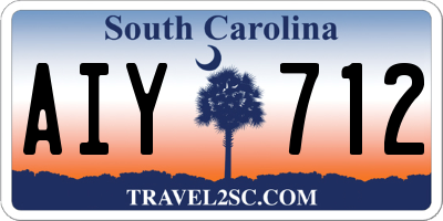 SC license plate AIY712