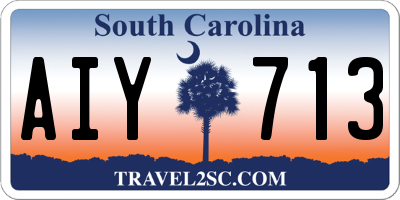 SC license plate AIY713