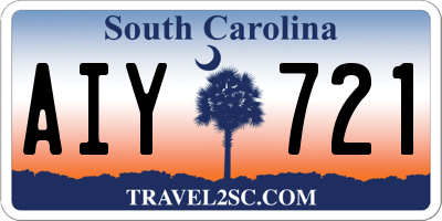 SC license plate AIY721