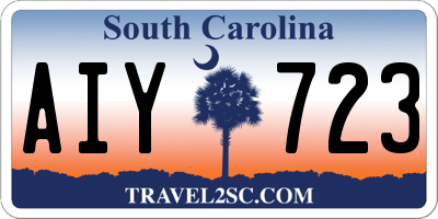 SC license plate AIY723