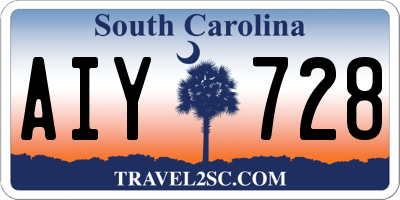 SC license plate AIY728