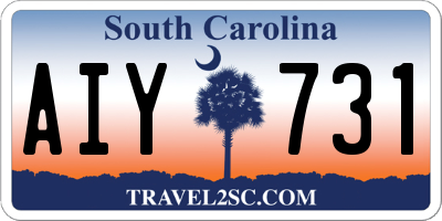 SC license plate AIY731