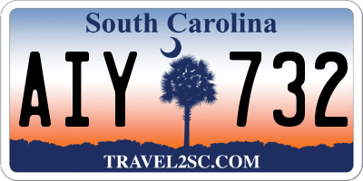 SC license plate AIY732