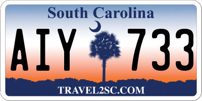 SC license plate AIY733