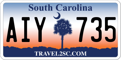 SC license plate AIY735