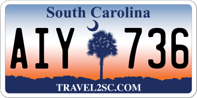 SC license plate AIY736