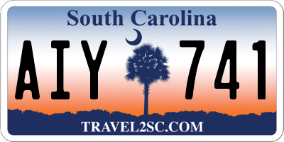 SC license plate AIY741
