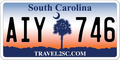 SC license plate AIY746